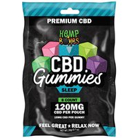 Hemp Bombs CBD Sleep Gummies, with Melatonin, 8 Count