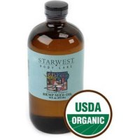 Organic Hemp Seed Oil, Virgin, 4 oz, StarWest Botanicals