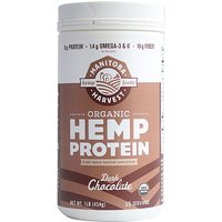 Hemp Yeah! Max Fiber Hemp Protein Powder, Organic, Chocolate, 16 oz, Manitoba Harvest Hemp Foods