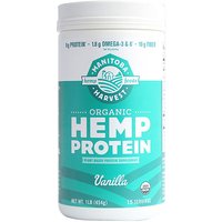 Hemp Yeah! Max Fiber Hemp Protein Powder, Organic, Vanilla, 16 oz, Manitoba Harvest Hemp Foods