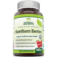 Herbal Secrets Hawthorn Berries 565 mg, 120 Capsules, Amazing Nutrition