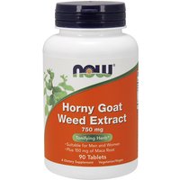 Horny Goat Weed Extract 750 mg, 90 Tablets, NOW Foods