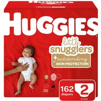 Huggies Little Snugglers Diapers, Size 2 (12-18 lb), 162 ct