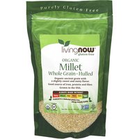Organic Millet, Hulled, 16 oz, NOW Foods