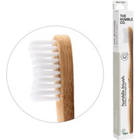 Humble Brush Adult Bamboo Toothbrush - White, Soft Bristles, 1 ct, The Humble Co.