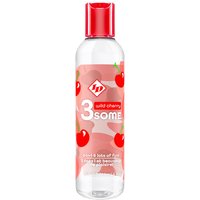 ID 3some 3-in-1 Lubricant, Wild Cherry, 4 oz, ID Lubricants