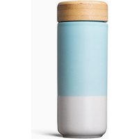 Insulated Ceramic Mug with Bamboo Lid, Mint, 12 oz, Soma