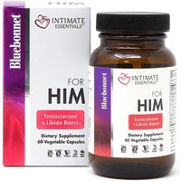 Intimate Essentials For Him Testosterone & Libido Boost, Value Size, 60 Vegetable Capsules, Bluebonnet Nutrition