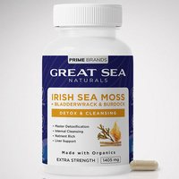 Great Sea Naturals Irish Sea Moss + Bladderwrack & Burdock, 60 Capsules, Prime Brands