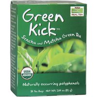 Green Kick Tea, Sencha and Matcha Green Tea, 24 Tea Bags, NOW Foods