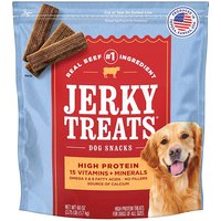 Jerky Treats American Beef Dog Snacks, 60 oz x 2 Pack