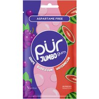 Jumbo Gum - Grape & Bubblegum & Watermelon, 20 Pieces, PUR