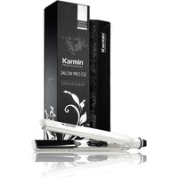Karmin G3 Salon Pro White Hair Styling Iron with 1 Inch Pure Tourmaline Ceramic Plates