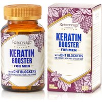 Keratin Booster for Men, Hair Booster with DHT Blockers, 60 Veggie Capsules, ReserveAge Organics