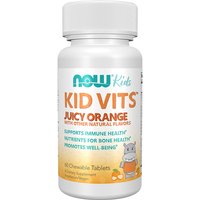 Kid Vits Juicy Orange Chewable Tablets, 60 Chewables, NOW Foods