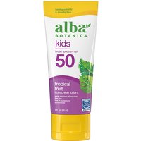 Kids Sunscreen Lotion SPF 50, Tropical Fruit, 3 oz, Alba Botanica