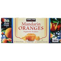 Kirkland Signature Mandarin Oranges Segments in Juice, 4 oz x 20 Cups