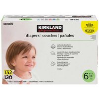 Kirkland Signature Baby Diapers, Size 6, 132 Count