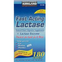 Kirkland Signature Fast Acting Lactase 180 Caplets