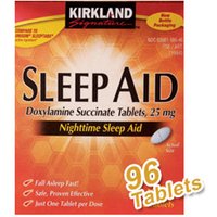 Kirkland Signature Sleep Aid, Doxylamine Succinate Tabs 25 mg, 96 Tablets/Bottle