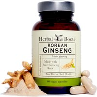 Korean Ginseng, 60 Vegan Capsules, Herbal Roots