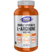 L-Arginine 1000 mg, Value Size, 180 Tablets, NOW Foods