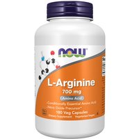 L-Arginine 700 mg, 180 Veg Capsules, NOW Foods