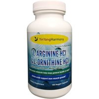 L-Arginine HCl & L-Ornithine HCl, 180 Veggie Capsules, YinYang Harmony