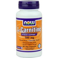 L-Carnitine 500 mg 60 Caps, NOW Foods