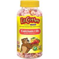 Lil Critters Calcium + Vitamin D3, Bone Support, 200 Gummy Bears