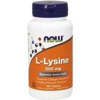L-Lysine 500 mg Vegetarian - 100 Tabs, NOW Foods