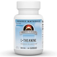 Serene Science L-Theanine 200 mg, 30 Capsules, Source Naturals