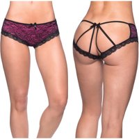 Lace Overlay Cage Panty, Pink, S/M, Oh La La Cheri Lingerie