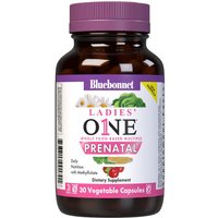 Ladies One Prenatal Whole Food Based Multiple, 30 Vegetable Capsules, Bluebonnet Nutrition