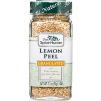 Lemon Peel, Granulated, 2.1 oz x 6 Bottles, Spice Hunter