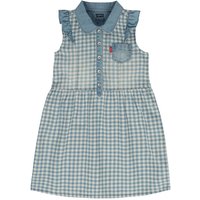 Levis Girls Denim Dress, 100% Cotton - Indigo Gingham