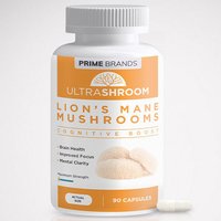 Ultra Shroom Lions Mane Mushrooms, 90 Capsules, Prime Brands