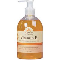 Liquid Glycerine Soap, Vitamin E, 12 oz, Clearly Natural