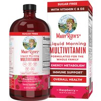 Liquid Morning Multivitamin, Raspberry, 15.22 oz (450 ml), MaryRuths