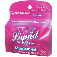 Liquid V For Women, Female Stimulating Gel, 3.3 ml x 3 Tubes, Body Action