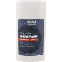 Long-Lasting Deodorant Stick, Cedarwood + Cypress, 2.2 oz, NOW Foods