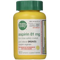 Low Dose Aspirin Enteric Coated 81 mg, 300 Tablets, Life Extension