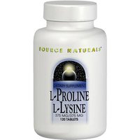 L-Proline/L-Lysine 275mg/275mg 120 tabs from Source Naturals