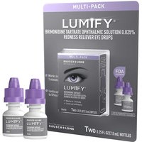 Lumify Redness Reliever Eye Drops, 0.25 oz (7.5 ml) x 2 Bottles