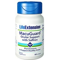 MacuGuard Ocular Support with Saffron, 60 Softgels, Life Extension
