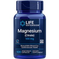 Magnesium (Citrate) 100 mg, 100 Vegetarian Capsules, Life Extension
