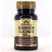 Magnesium Gluconate, 90 Tablets, Windmill Health Products