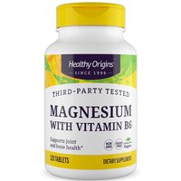 Magnesium with Vitamin B6, 120 Tablets, Healthy Origins