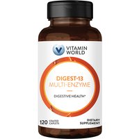 Maximum Strength Digest-13 Multi-Enzyme, Value Size, 120 Coated Caplets, Vitamin World