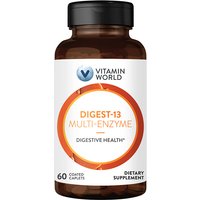 Maximum Strength Digest-13 Multi-Enzyme, 60 Coated Caplets, Vitamin World